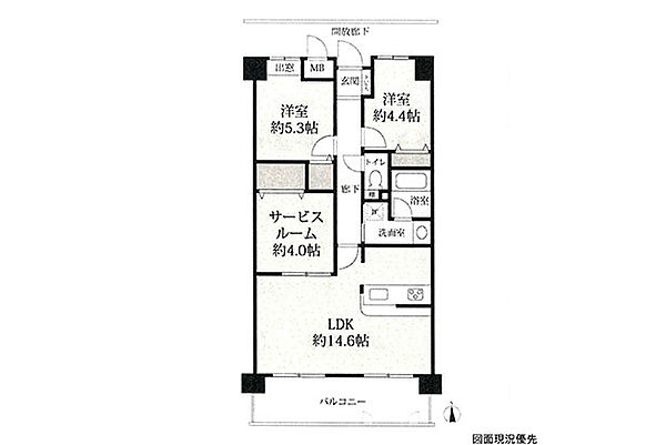 間取りを拡大表示