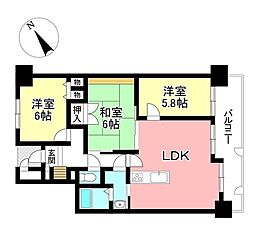 間取図画像 3LDK
