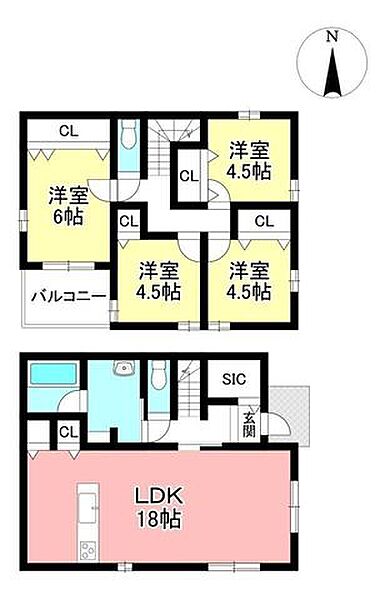 間取りを拡大表示