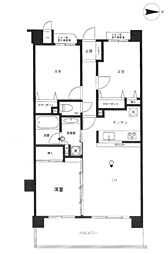パテラ小平 3LDKの間取図画像