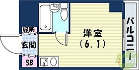 サンシャイン山手  ｜ 兵庫県神戸市中央区中山手通2丁目（賃貸マンション1R・2階・18.00㎡） その2