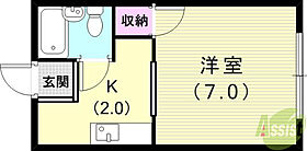 ルシエール平野B棟  ｜ 兵庫県神戸市兵庫区上三条町4-13（賃貸アパート1K・1階・20.29㎡） その2