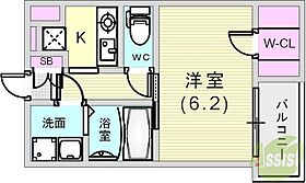 ウォームスヴィル神戸元町JP  ｜ 兵庫県神戸市中央区花隈町（賃貸マンション1K・4階・24.82㎡） その2