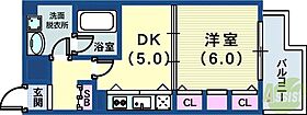 デルファーレ神戸三宮  ｜ 兵庫県神戸市中央区琴ノ緒町3丁目（賃貸マンション1DK・5階・36.00㎡） その2