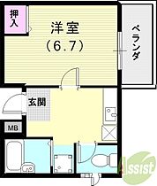 中原マンション  ｜ 兵庫県神戸市灘区灘北通1丁目（賃貸マンション1K・2階・22.00㎡） その2