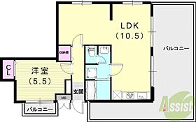 セントラルハイツ灘パートII  ｜ 兵庫県神戸市灘区岩屋北町3丁目4-12（賃貸マンション1LDK・4階・44.33㎡） その2