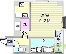 プランドール  ｜ 兵庫県神戸市中央区中山手通7丁目26-13（賃貸マンション1K・2階・30.81㎡） その2