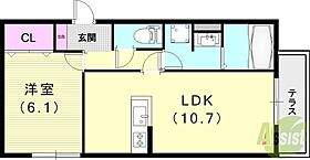 ザ・アパートメント谷上  ｜ 兵庫県神戸市北区谷上東町20-11（賃貸アパート1LDK・1階・42.06㎡） その2