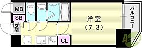 セオリー神戸クレール  ｜ 兵庫県神戸市中央区日暮通1丁目（賃貸マンション1K・15階・24.00㎡） その2