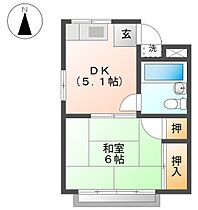 水崎ハイツ　パート1 203 ｜ 岐阜県各務原市鵜沼朝日町4丁目59（賃貸アパート1DK・2階・21.00㎡） その2