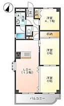 第2小林保ビル 6D ｜ 岐阜県各務原市鵜沼古市場町4丁目（賃貸マンション3LDK・6階・66.64㎡） その2