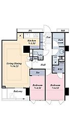 間取図画像 2LDK