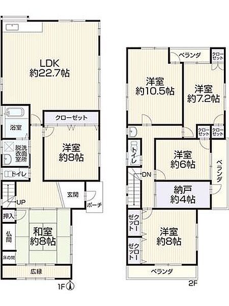 間取りを拡大表示