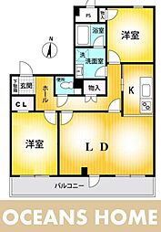 間取図画像 2LDK
