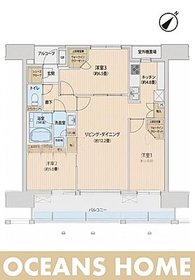 間取り ウィルローズ鴻巣 10階/1002