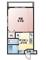 タカマツビル 402 ｜ 広島県広島市佐伯区楽々園４丁目2-19（賃貸マンション1K・4階・26.02㎡） その2