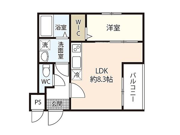 皆賀の杜レジデンス 北館304｜広島県広島市佐伯区皆賀４丁目(賃貸アパート1LDK・3階・29.42㎡)の写真 その1