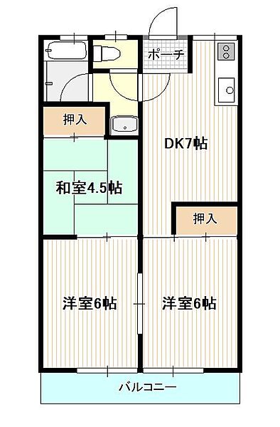 コーポ聖 103｜広島県広島市佐伯区利松１丁目(賃貸アパート3DK・1階・50.30㎡)の写真 その2