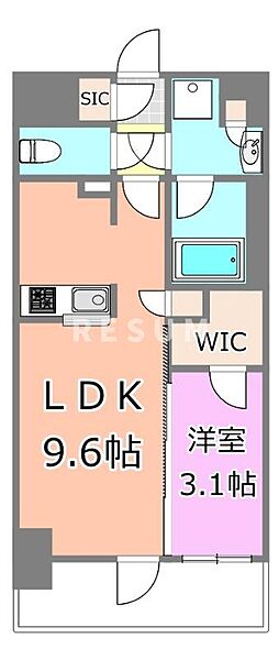 千葉県千葉市中央区富士見1丁目(賃貸マンション1LDK・10階・32.80㎡)の写真 その2