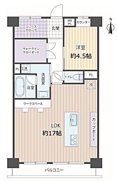 ライオンズマンション多摩川河辺 1LDKの間取図画像