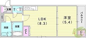 ディアコート曽根  ｜ 大阪府豊中市利倉東1丁目14-53（賃貸アパート1LDK・1階・34.14㎡） その2