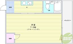 丸正ビル 1Kの間取図画像