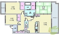 エステートプラザ住吉 3LDKの間取図画像