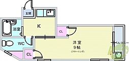 メゾンドール豊寿荘 2Kの間取図画像