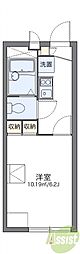 レオパレスピュアホワイト 1Kの間取図画像