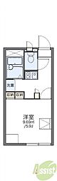 レオパレスみやび 1Kの間取図画像