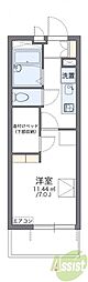 レオパレスSTEP 1Kの間取図画像