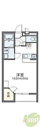 レオパレス豊中南 1Kの間取図画像
