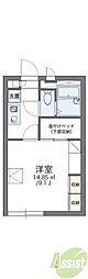 レオパレスエスポワール 1Kの間取図画像