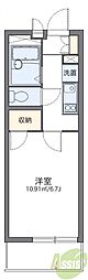 レオパレスヴィラ曽根C 1Kの間取図画像
