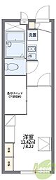 レオパレスKAZU 1Kの間取図画像
