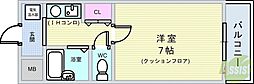ラフレシア曽根 1Kの間取図画像