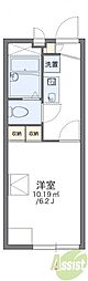 レオパレスツーリーフ2 1Kの間取図画像