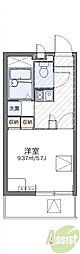 レオパレス15 1Kの間取図画像