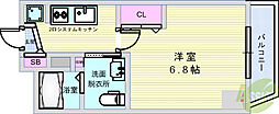 PARKHILLS池田Lien 1Kの間取図画像