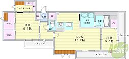 SunVillage大和 2SLDKの間取図画像
