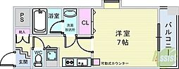 エムズパラッツォ 1Kの間取図画像