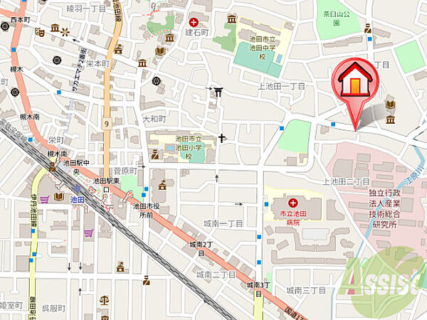 ロイヤルコート上池田 107｜大阪府池田市上池田2丁目(賃貸マンション1R・1階・19.78㎡)の写真 その18