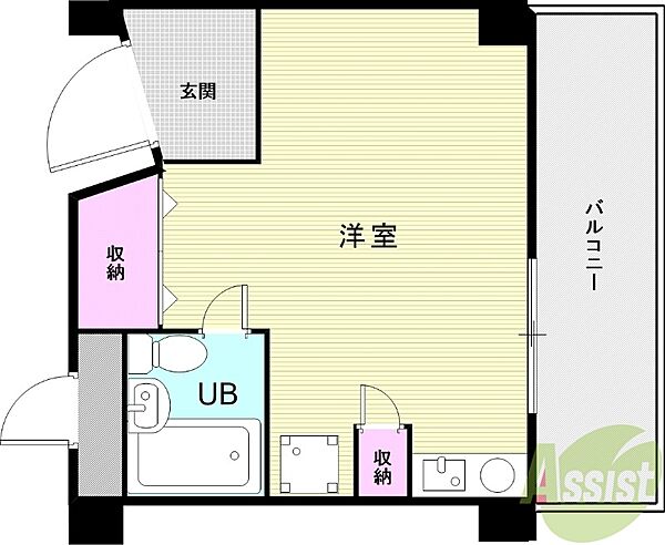 ロイヤルコート上池田 305｜大阪府池田市上池田2丁目(賃貸マンション1R・3階・19.78㎡)の写真 その2