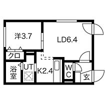 北海道札幌市中央区南十四条西1丁目（賃貸マンション1LDK・4階・29.02㎡） その2