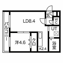 北海道札幌市白石区菊水五条1丁目（賃貸マンション1LDK・2階・34.24㎡） その2