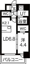 名古屋市営桜通線 今池駅 徒歩5分の賃貸マンション 9階1LDKの間取り