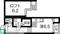 Flourishclub 1Kの間取図画像