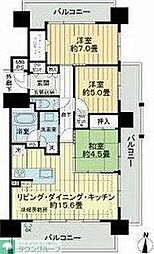ライオンズ桜山汐路 3LDKの間取図画像