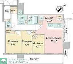NAGOYAtheTOWER 3LDKの間取図画像