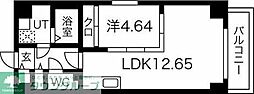 グランデューク松原クオーレ 1LDKの間取図画像